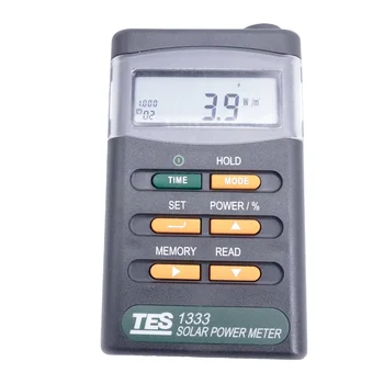 TES-1333 Päikeseenergia Tester Arvesti Digitaalse Kiirguse Detektori Test Vahemikus 400-1100nm 2000W/m2