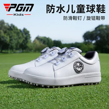 PGM Golf Laste Vabaaja Kingad Sport Lapsed Tossud Nupp Kingapaelad Microfiber Veekindel Anti Slip XZ254 Hulgimüük