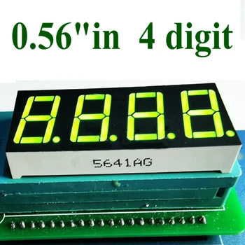 20PCS on 0,56 tolline 4bit Ühise anoodi Digitaalse Toru roheline LED-Kohaline Ekraan 7 Segment 0.5 0.5 inch on 0,56 tolline on 0,56