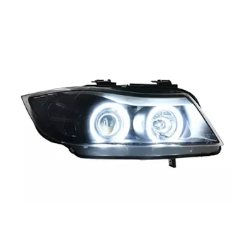 Auto Esituled sobivad 3 Seeria E90 V1 V2 2005-2012 kõrge kvaliteediga LED-CCFL angel eye Topelt optilise objektiivi esitulede assamblee