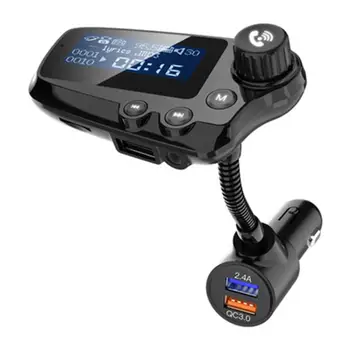 T91 Auto Handsfree FM Transmitter AUX Audio Bluetooth Vastuvõtja Auto MP3 Mängija QC3.0 Quick-Charge 1.8 Tolline LCD Ekraan
