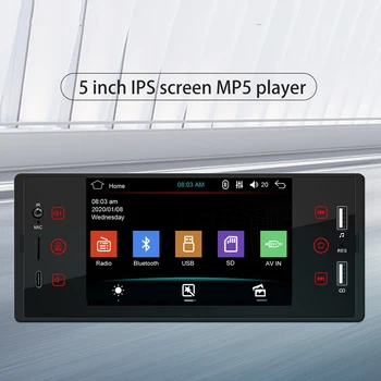 5 tolline autoraadio Mms MP5 Mängija HD Puutetundlik Ekraan, Dual-USB-Bluetooth-Tagurdamine videokaart U Disk Raadio MP5 Playe