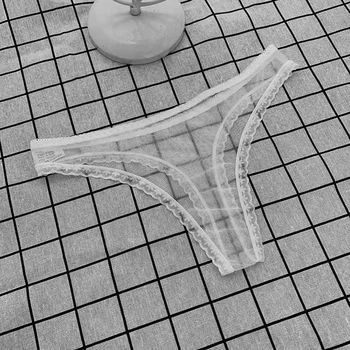 1-2 Tk Seksikas Läbipaistev Thong Aluspüksid, Naiste Pitsiline Näha Läbi Jalgevahe Silma Alt Seksikas Õmblusteta Madal-tõuseb T-Aluspesu püksid