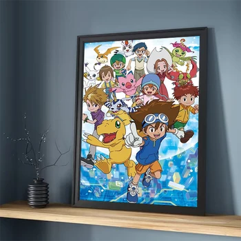 Kodu Kaunistamiseks Digimon Dekoratiivsed Pildid Seina Maali Lõuendile Decor Tuba Maalid Magamistuba Poster Art Teenetemärgid