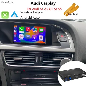 Juhtmeta Apple Carplay Moodul Audi A4 B8 A5, Q5 2010-2015 Android Auto Airplay USB Mängija Tagumine Kaamera