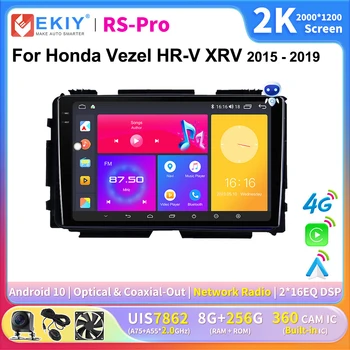 EKIY CarPlay Android Auto Raadio Honda Vezel HR-V XRV 2015 -2019 Multimeedia Video Mängija 2K Ekraan 2din Stereo-GPS Navigeerimine