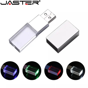 JASTER Hõbe USB Flash Drives 128 Tasuta Custom Logo Memory Stick 64GB LED Tuled Pen Drive 32GB 16GB, 8GB 4GB Loominguline Kingitus