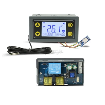 Väljund AC110-220V 10A WIFI Remote Termostaat Lüliti Temperatuuri Kontroller Digitaalne Ekraan Luure Ajastus Lülitage Masin
