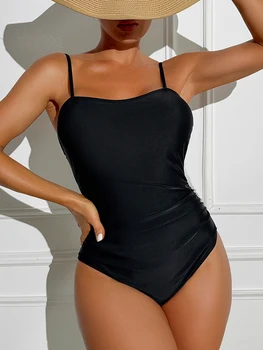 Üks Tükk Naiste Pingeline Supelrõivad 2024 Uus Seksikas Pilduma Ujumistrikoo Monokini Bodysuit Trikoo Naistele, Suvel Backless Beach Kanda