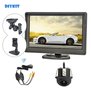 DIYKIT Traadita 5inch TFT HD LCD-Ekraan, tahavaate Jälgida Auto Jälgida Mini Auto Cam tahavaate Auto Tagurdamise Kaamera Süsteem