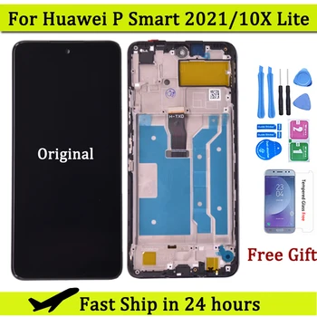 Algne Jaoks Huawei P Smart 2021 PPA-LX2 X10 Lite LCD Ekraan, millel on Puutetundlik Digitizer Assamblee Au 10X Lite Y7A LCD
