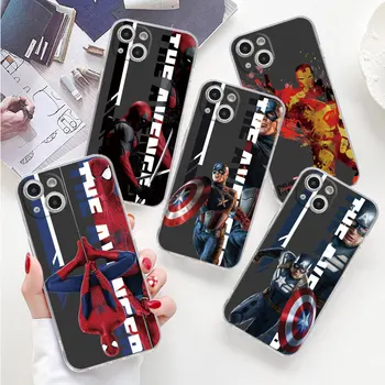 Silikoonist Case For Iphone 15 14 12 13 12 Mini 11 Pro Max Xs XR 6 7 8 Plus SE Läbipaistev Pehme Hõlmab Avengers SteveRogers Ironman