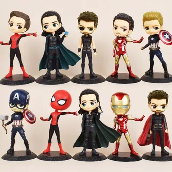 Avengers Alliansi anime, Kapten Ameerika (Iron Man Spider Man Loki joonis nukk, mänguasi juhul töölaua kaunistus Jõulud üllatus kingitus