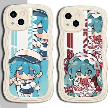 Hatsune Miku Anime IPhone 15 14 13 Pro Max Telefoni Juhul Kõik Hinnas Mobiilne Kaamera Kaitse Laineline Serv Cartoon Tüdruk Kingitus, Mänguasjad