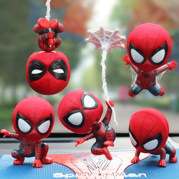 Spider Man Anime Arvud Q Versioon Loksutades Pea Spider Man Spider-Man: Kaugel Hom Figuriin Auto Ornament Festival Kingitus, Mänguasjad, Pvc