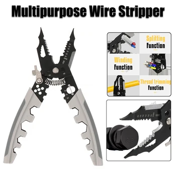 Traat strippar Wire Cutters Voltimistraat, Strippar Kõrge Süsinikusisaldusega Terasest Professionaalne Käsi-Tööriistad Elektrikud