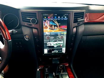 Autoraadio multimeedia mängija, HD Vertikaalne ekraani 13.6 tolli-LEXUS LX570 2007-2015 Android Tesla stiilis auto audio-video mängija