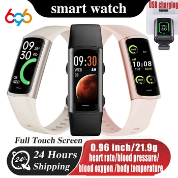 21.9 g 0.96 Tolline Smart Watch Naiste Laadimine USB Südame Löögisageduse ja Vere Hapniku Smartwatch Mehed Magada Fitness Tracker Veekindel Sport