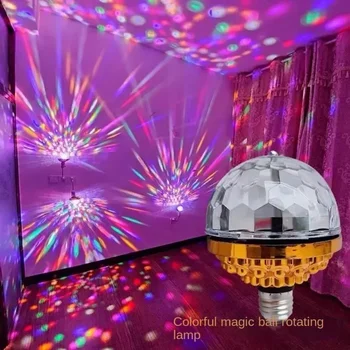 LED Lamp Crystal Lava Valgus RGB Bulb Värvikas Magic Crystal Ball DJ Disco Poole KTV Kodu Xmas Mõju Pirn Auto Pöörlev Lamp
