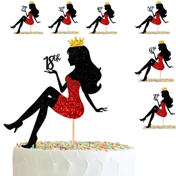 Uued Kõrged Kontsad 18. 21. 30. 40. Sünnipäevaks Koogikarpides Torukübar Kuninganna Lady Teema Kook Dekoratsioonid Tüdrukute Lady Sünnipäeva