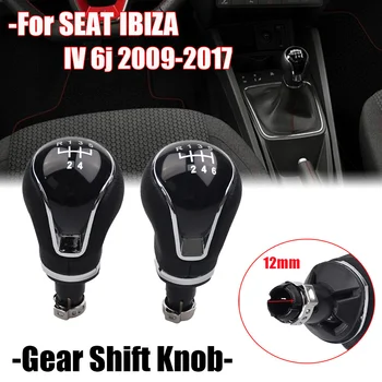 5 / 6-käiguline Manuaal Auto Gear Shift Knob Käigukanginupp Stick Shift Knob Käigukasti Jaoks SEAT IBIZA IV (6J) 2009 2010 2011 2012-2017 Auto Osad