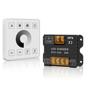 RF Wireless Seinale Paigaldatud Touch Panel Dimmer Kontrolli RF Wireless Dimmer Kontrolli Komplekt DC5-24V 30A