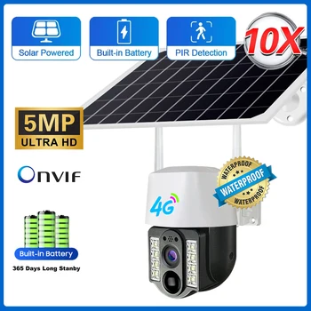 4g sim-Solar Kaamera, Wifi, Veekindel IP66 Valve Kaamera Kaardi CCTV Solar Powered koos Aku Smart Home Security Kaitse