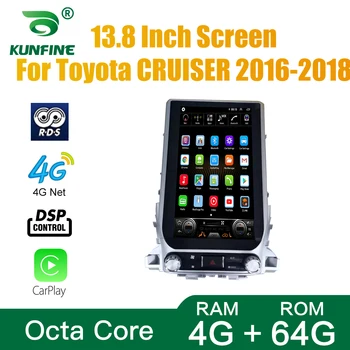 Tesla Stiili Toyota CRUISER 2016-2018 Auto Stereo Raadio-Okta Core 4 GB RAM 64GM ROM, Android 10.0 Auto DVD GPS-Mängija Deckless