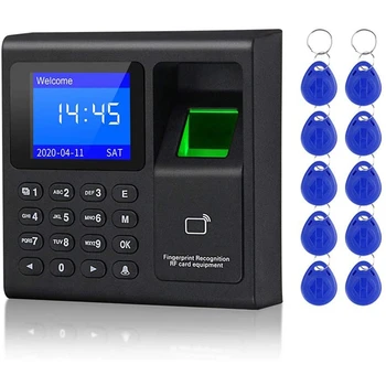 Biomeetriliste RFID Juurdepääsu Kontrolli Süsteem RFID-Klaviatuur USB Sõrmejälje Süsteemi Elektroonilise Kella Osalemine Masin