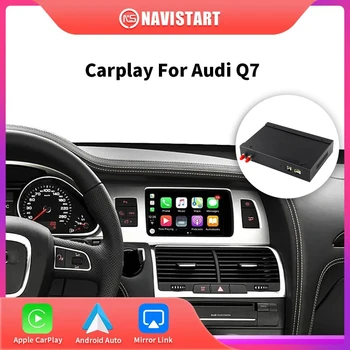 NAVISTART Traadita CarPlay Android Auto Audi Q7 2010-2015 Peegel Link AirPlay Mms Auto Mängida Funktsioonid