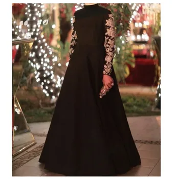 Õhtukleidid 2023 Pulma, Ballile Celebrity Pikk Varrukas Pluss-Suurus Musta Luksus Elegantne Naiste Poole Pidulik Kleit