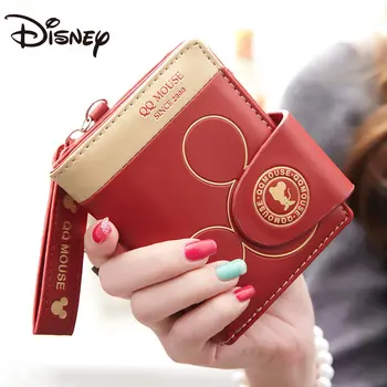 MINISO Disney 2023 Uus Daamid Miki Rahakott Naiste Lühike Kokkuklapitavad Cartoon Tõmblukk Õpilane Mündi Rahakott