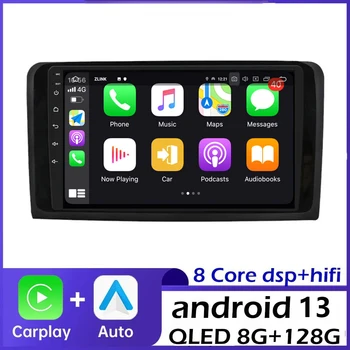 2DIN Android13 Auto Multimeedia Mängija CarPlay GPS Navigation 4G WiFi Auto Stereo Auto Raadio Benz ML M-Klassi W164 GL-Klassi X164